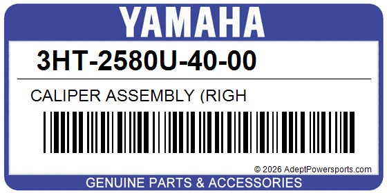 Yamaha 3HT-2580U-40-00 Caliper Assembly (Righ