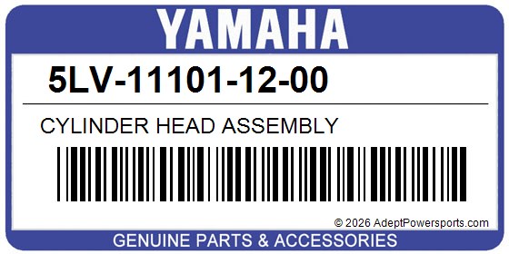Yamaha 5LV-11101-12-00 Cylinder Head Assembly