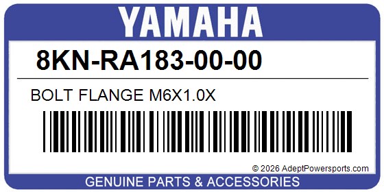 Yamaha 8KN-RA183-00-00 Bolt Flange M6x1.0X