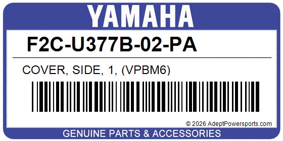 Yamaha F2C-U377B-02-PA Cover, Side, 1, (Vpbm6)