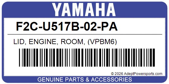 Yamaha F2C-U517B-02-PA Lid, Engine, Room, (Vpbm6)