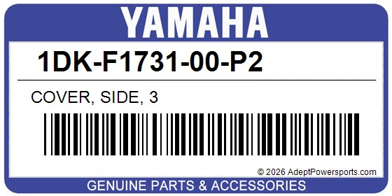 Yamaha 1DK-F1731-00-P2 Cover, Side, 3