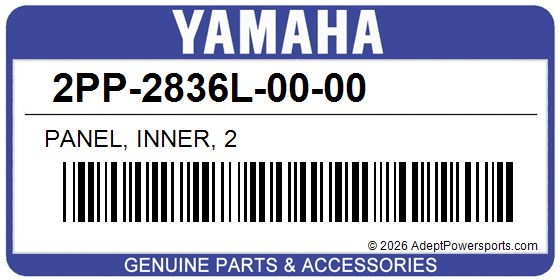 Yamaha 2PP-2836L-00-00 Panel, Inner, 2
