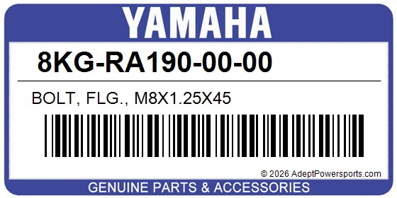Yamaha 8KG-RA190-00-00 Bolt, Flg., M8x1.25X45