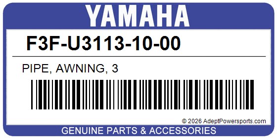 Yamaha F3F-U3113-10-00 Pipe, Awning, 3