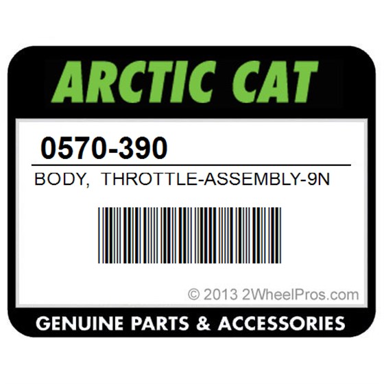 Arctic Cat 0570-390 Body, Throttle-Assembly-9Nm(82521) (Inc. 4-10)