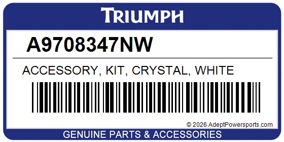 Triumph A9708347NW Accessory, Kit, Crystal, White