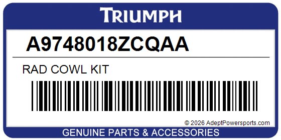 Triumph A9748018ZCQAA Rad Cowl Kit