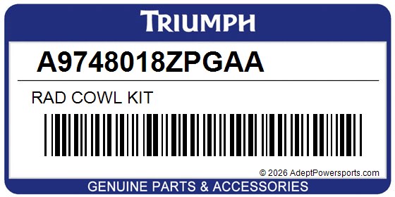 Triumph A9748018ZPGAA Rad Cowl Kit