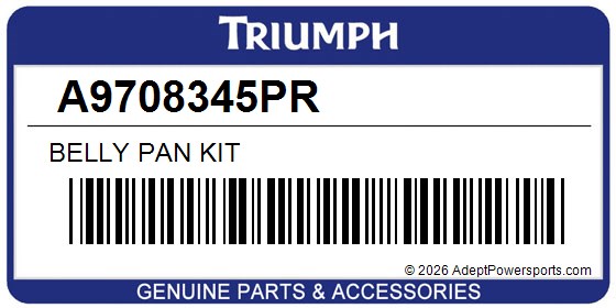 Triumph A9708345PR Belly Pan Kit