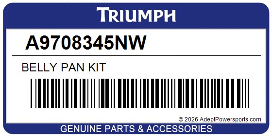 Triumph A9708345NW Belly Pan Kit