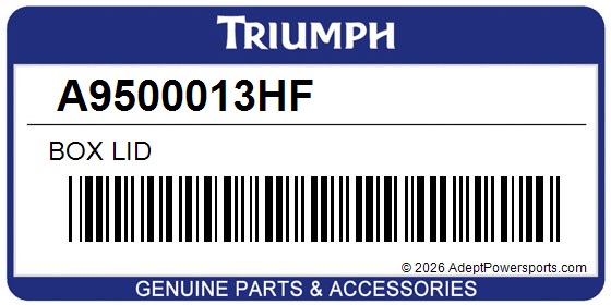 Triumph A9500013HF Box Lid