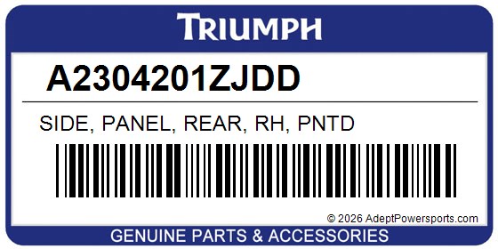 Triumph A2304201ZJDD Side, Panel, Rear, Rh, Pntd