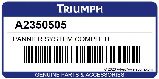 Triumph A2350505 Pannier System Complete