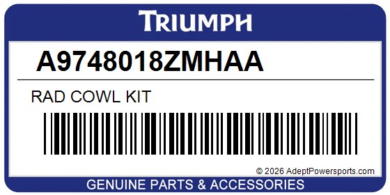 Triumph A9748018ZMHAA Rad Cowl Kit