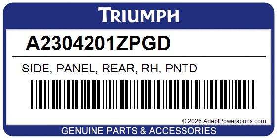 Triumph A2304201ZPGD Side, Panel, Rear, Rh, Pntd