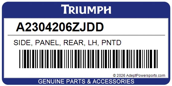 Triumph A2304206ZJDD Side, Panel, Rear, Lh, Pntd