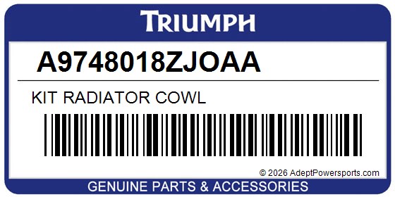 Triumph A9748018ZJOAA Kit Radiator Cowl