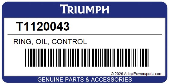 Triumph T1120043 Ring, Oil, Control