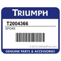 Triumph T2004366 Spoke