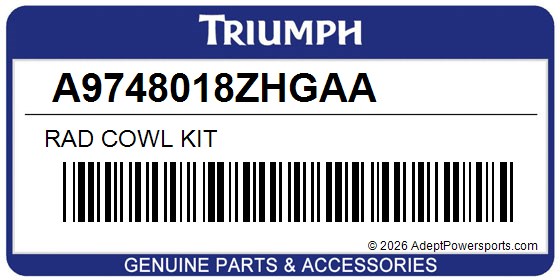 Triumph A9748018ZHGAA Rad Cowl Kit