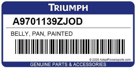 Triumph A9701139ZJOD Belly, Pan, Painted