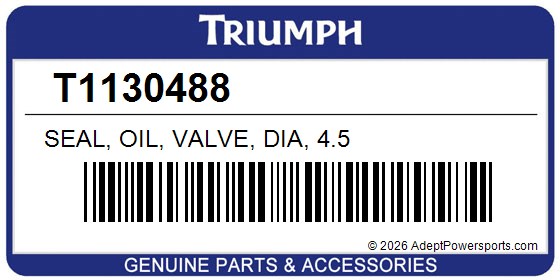 Triumph T1130488 Seal, Oil, Valve, Dia, 4.5