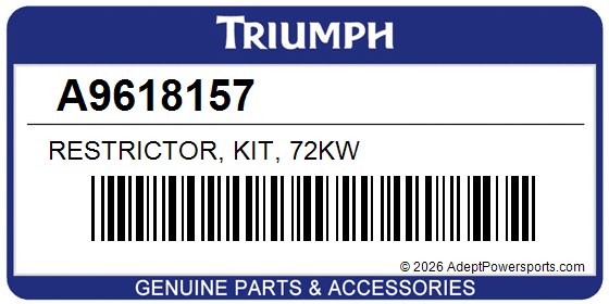 Triumph A9618157 Restrictor, Kit, 72Kw