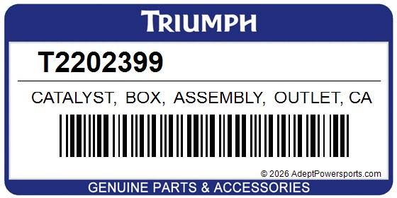 Triumph T2202399 Catalyst, Box, Assembly, Outlet, Cat