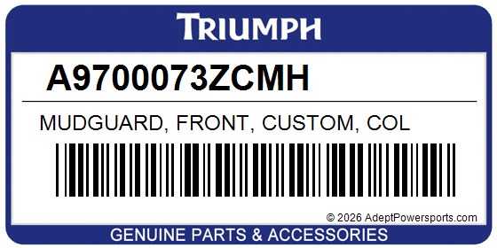 Triumph A9700073ZCMH Mudguard, Front, Custom, Col