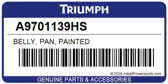 Triumph A9701139HS Belly, Pan, Painted
