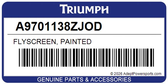 Triumph A9701138ZJOD Flyscreen, Painted