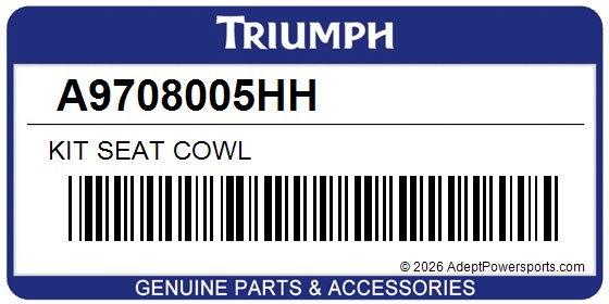 Triumph A9708005HH Kit Seat Cowl