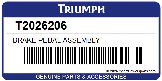 Triumph T2026206 Brake Pedal Assembly