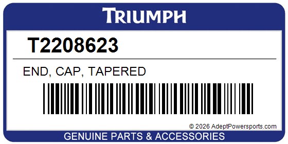 Triumph T2208623 End, Cap, Tapered