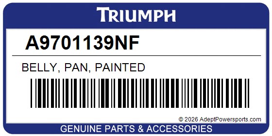 Triumph A9701139NF Belly, Pan, Painted
