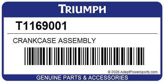 Triumph T1169001 Crankcase Assembly