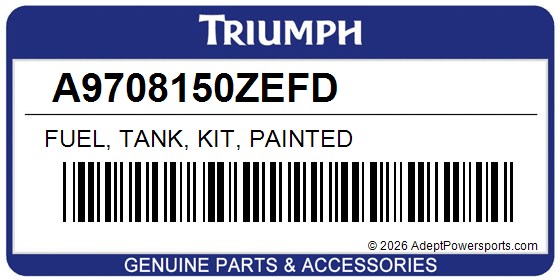 Triumph A9708150ZEFD Fuel, Tank, Kit, Painted