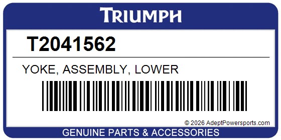 Triumph T2041562 Yoke, Assembly, Lower