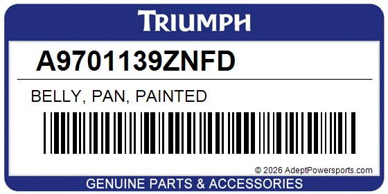 Triumph A9701139ZNFD Belly, Pan, Painted