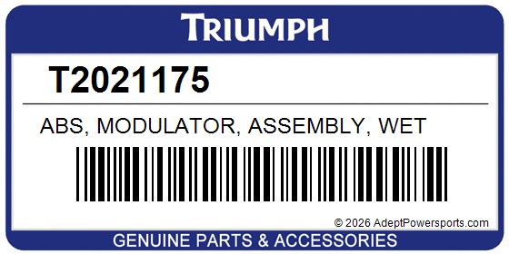 Triumph T2021175 Abs, Modulator, Assembly, Wet