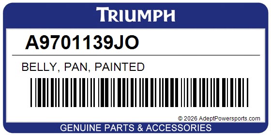 Triumph A9701139JO Belly, Pan, Painted