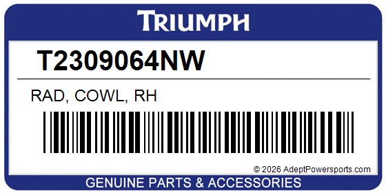 Triumph T2309064NW Rad, Cowl, Rh
