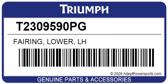 Triumph T2309590PG Fairing, Lower, Lh