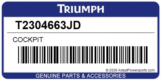 Triumph T2304663JD Cockpit