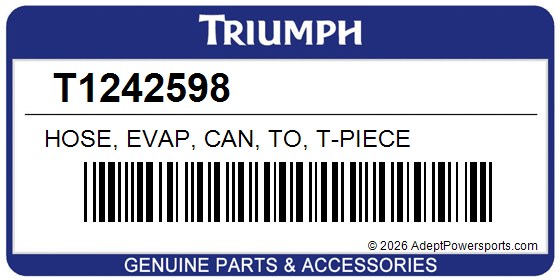 Triumph T1242598 Hose, Evap, Can, To, T-Piece