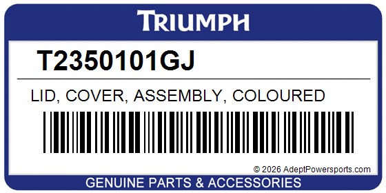 Triumph T2350101GJ Lid, Cover, Assembly, Coloured