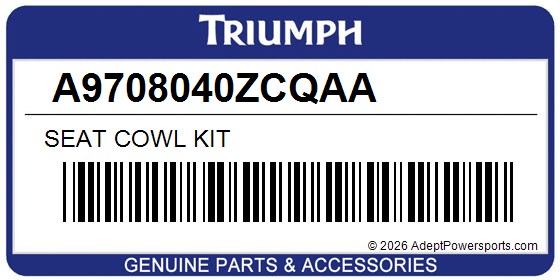 Triumph A9708040ZCQAA Seat Cowl Kit