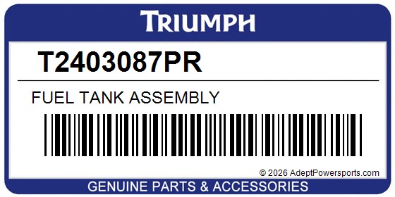 Triumph T2403087PR Fuel Tank Assembly