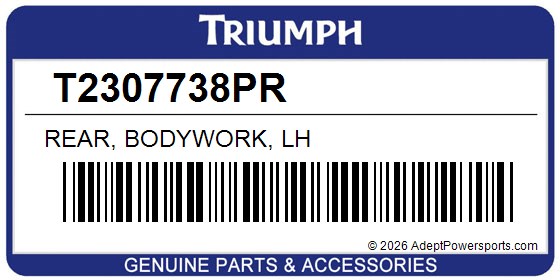 Triumph T2307738PR Rear, Bodywork, Lh